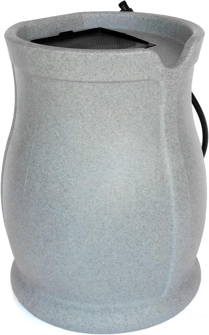 45 Gallon Rain Water Barrel with Flat Back H265281