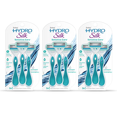 Hydro Silk Sensitive Skin Razor with 2 Moisturizing Razor Blade Refills L45382