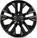 22 Inch Polished Gloss Black Rim Car Wheel P1883