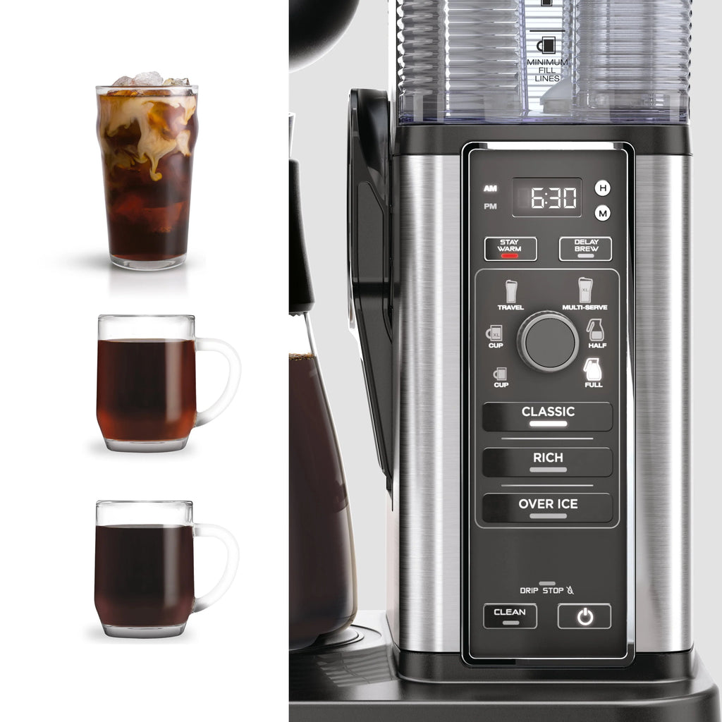 Single Serve Coffee Maker with Glass Carafe L66994