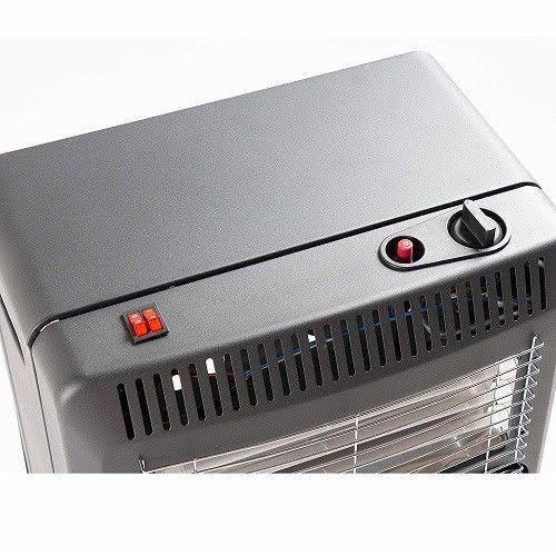 Black Foldable Propane and Electric Cabinet Heater U812499