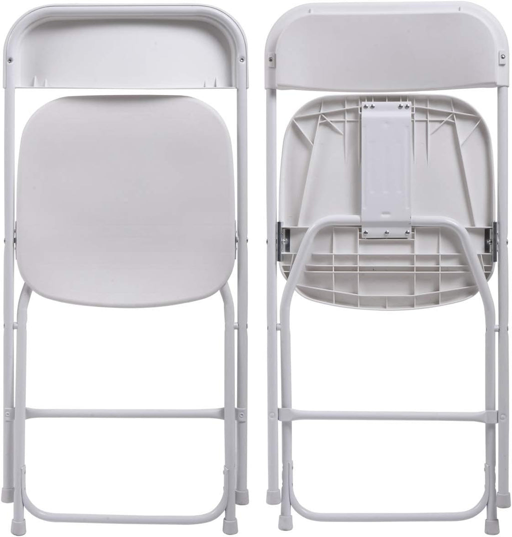 10-Pack White Plastic Folding Chair R575