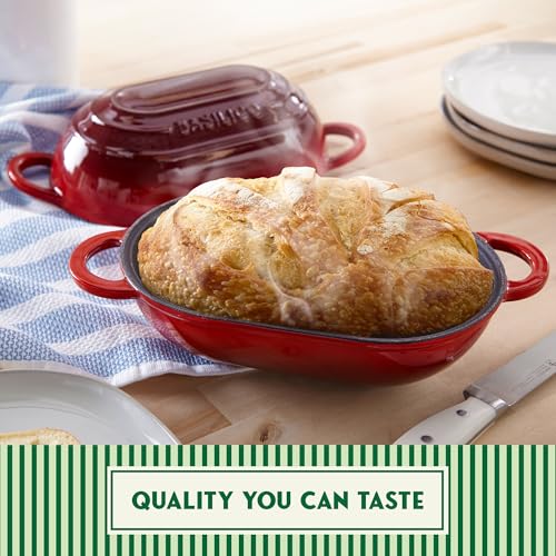 Blue 2 Qt Enameled Cast Iron Bread Oven with Lid I80800