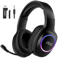 Black Wireless Gaming Headset with Noise Canceling Mic W128511