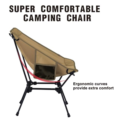 Compact Camping Chair with Side Pockets T84796