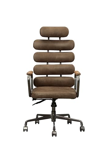 Retro Brown Top Grain Leather Office Chair U825501