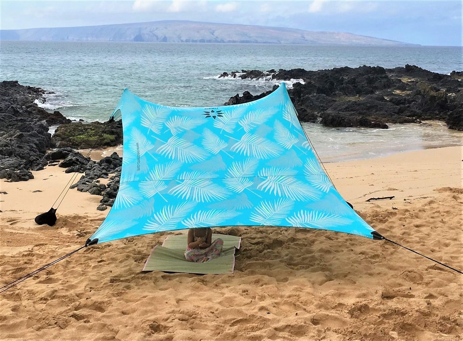 Beach Tent with Sand Anchor, Portable Canopy Sunshade - 7' x 7' W7340