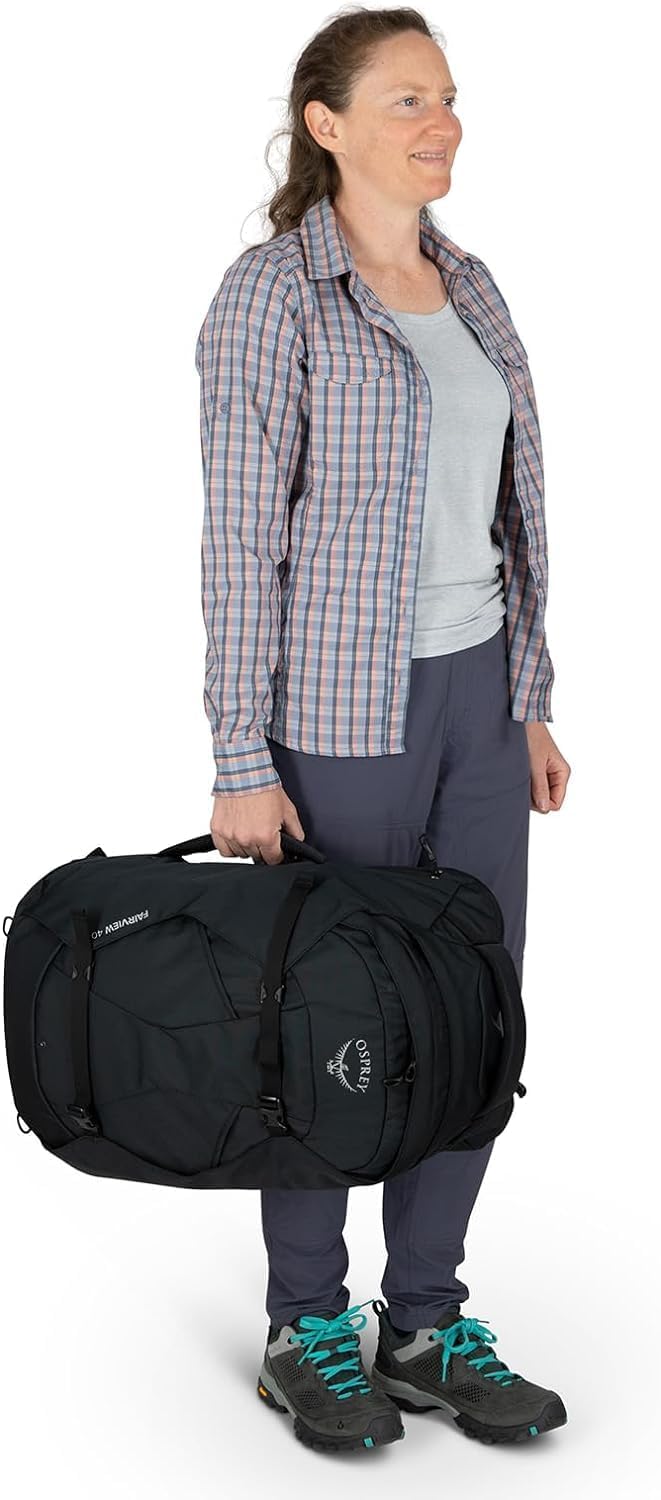 40L Women's Travel Backpack, Night Jungle Blue Q682
