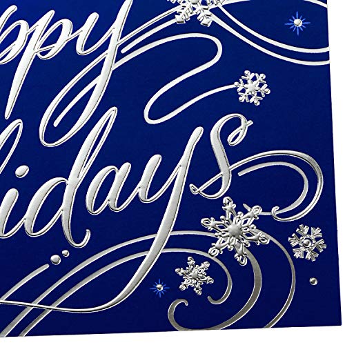 40 Blue Holiday Cards with Envelopes R4512