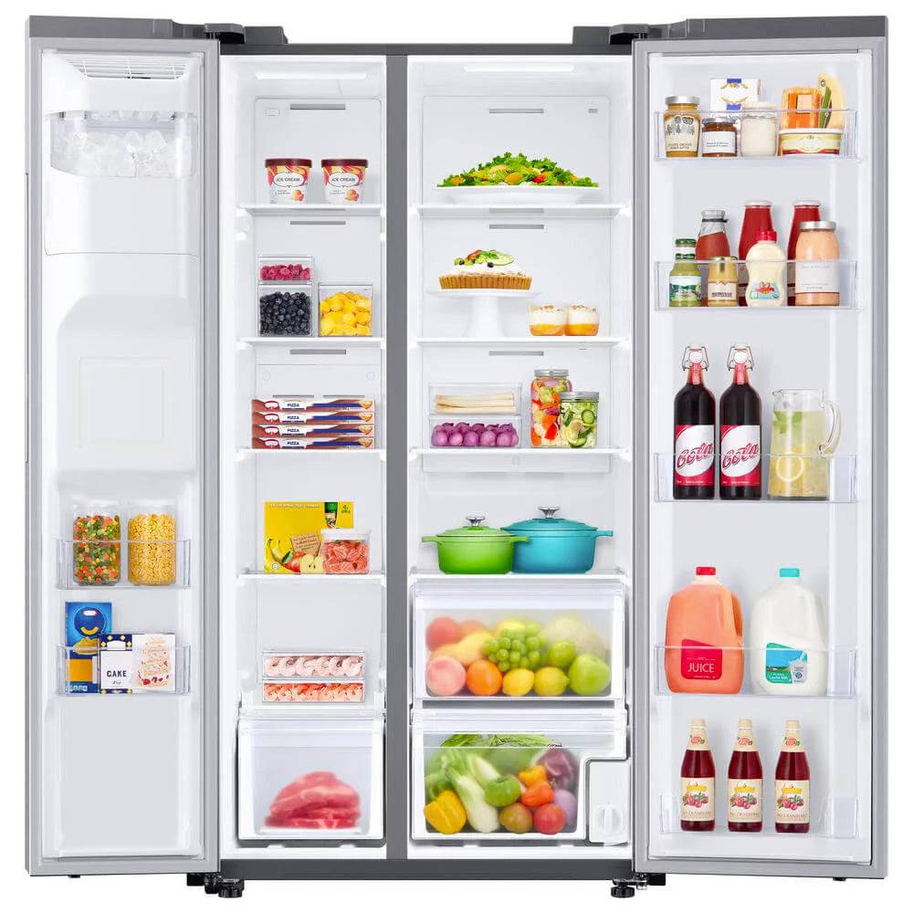 22 cu. ft. Counter Depth Side-by-Side Refrigerator in Stainless Steel J3650