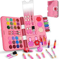 48Pcs Washable Play Make Up Toys Set with Mirror (Blue) S59723