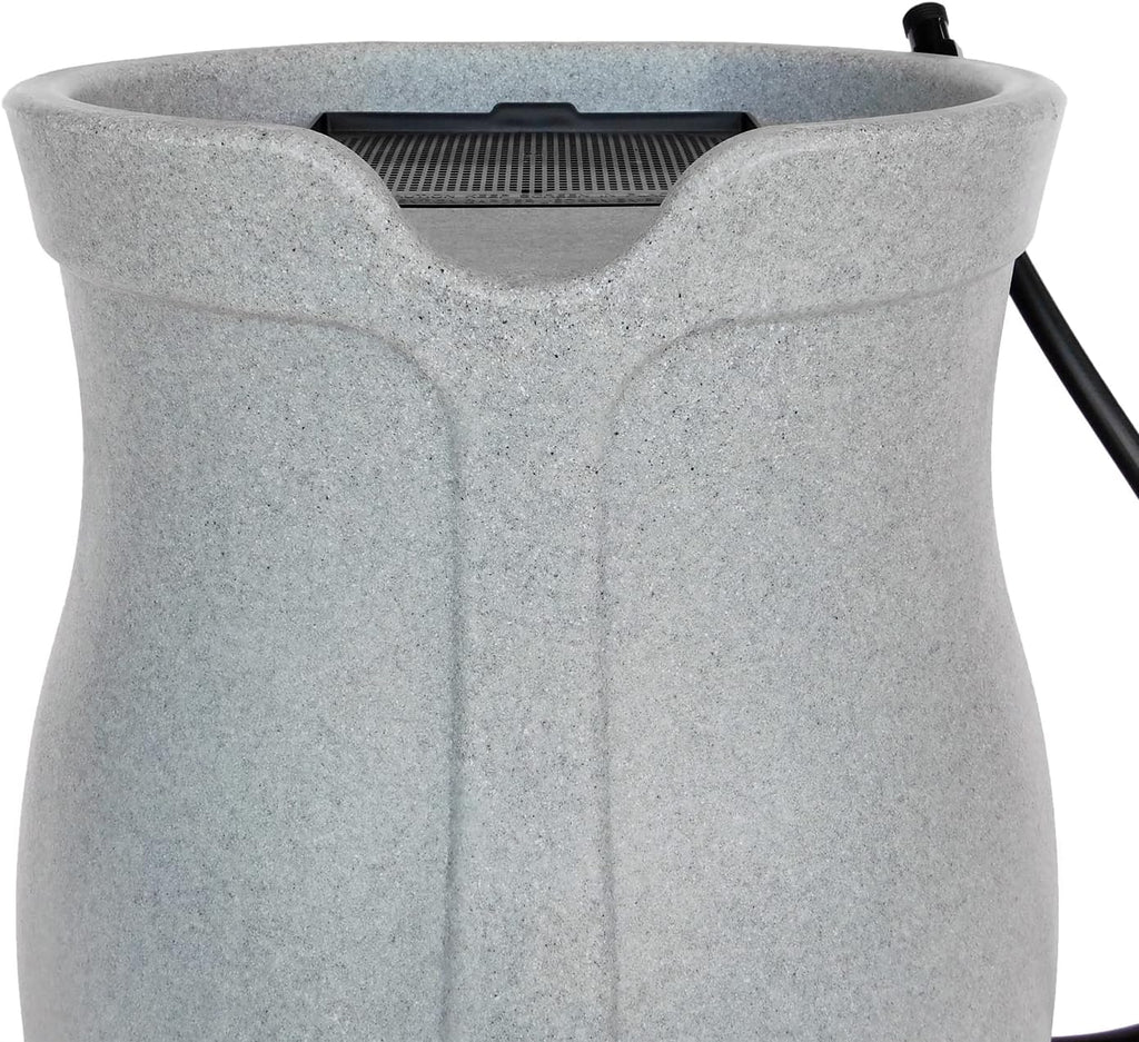 45 Gallon Rain Water Barrel with Flat Back H265281