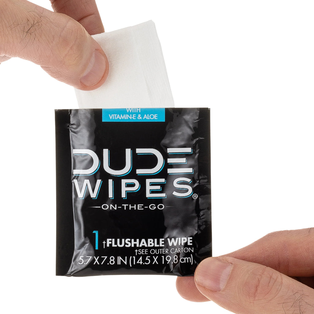 Unscented XL Flushable Wipes, 30 Individually Wrapped Wipes T784