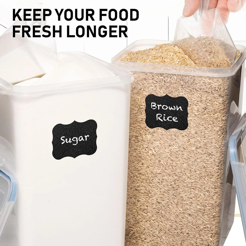 2PCS Extra Large Airtight Clear Plastic 8.5L Storage Containers with Lids K148936