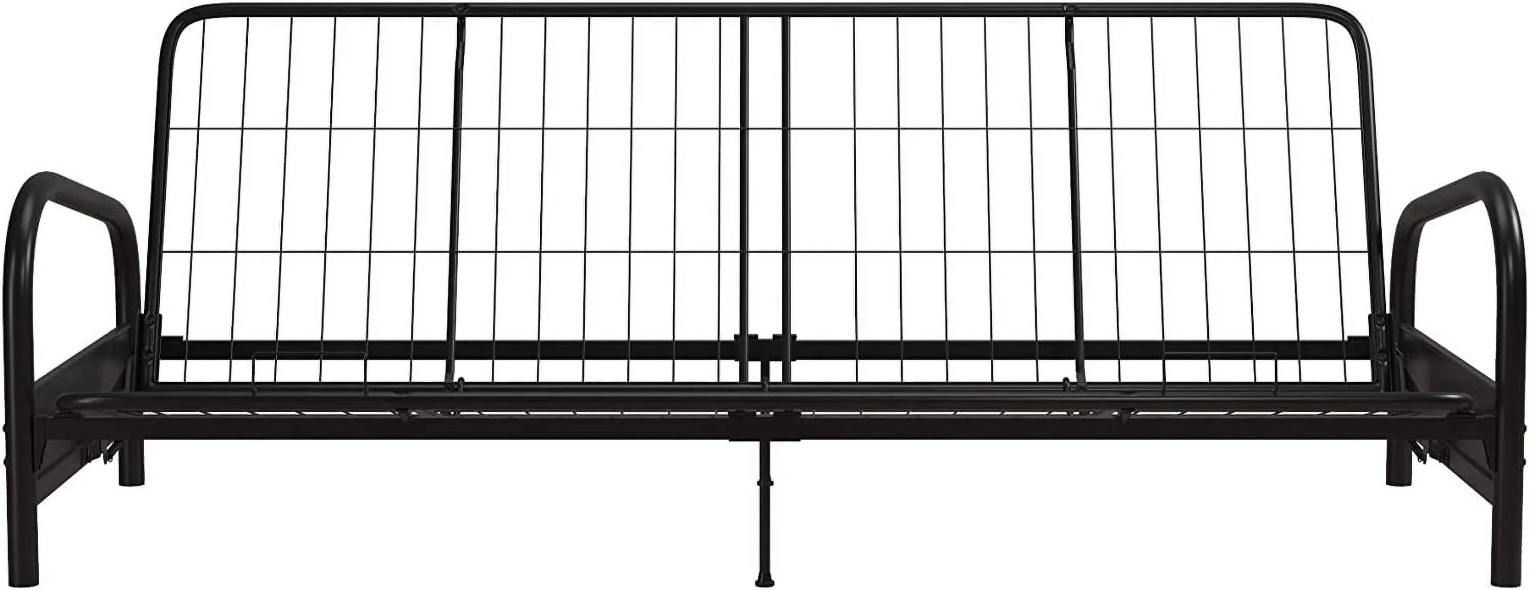 Black Metal Full Sized Futon Frame B316