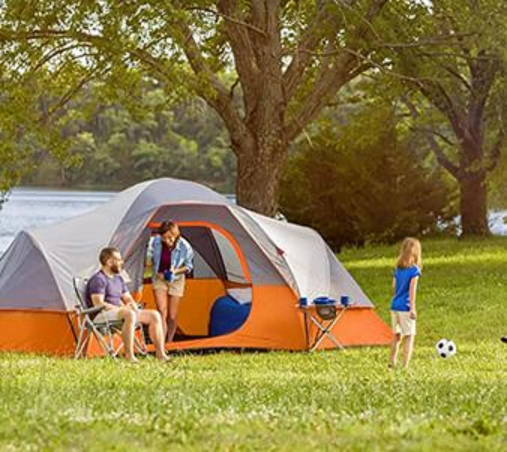 9 Person 3 Season Orange Tent C886