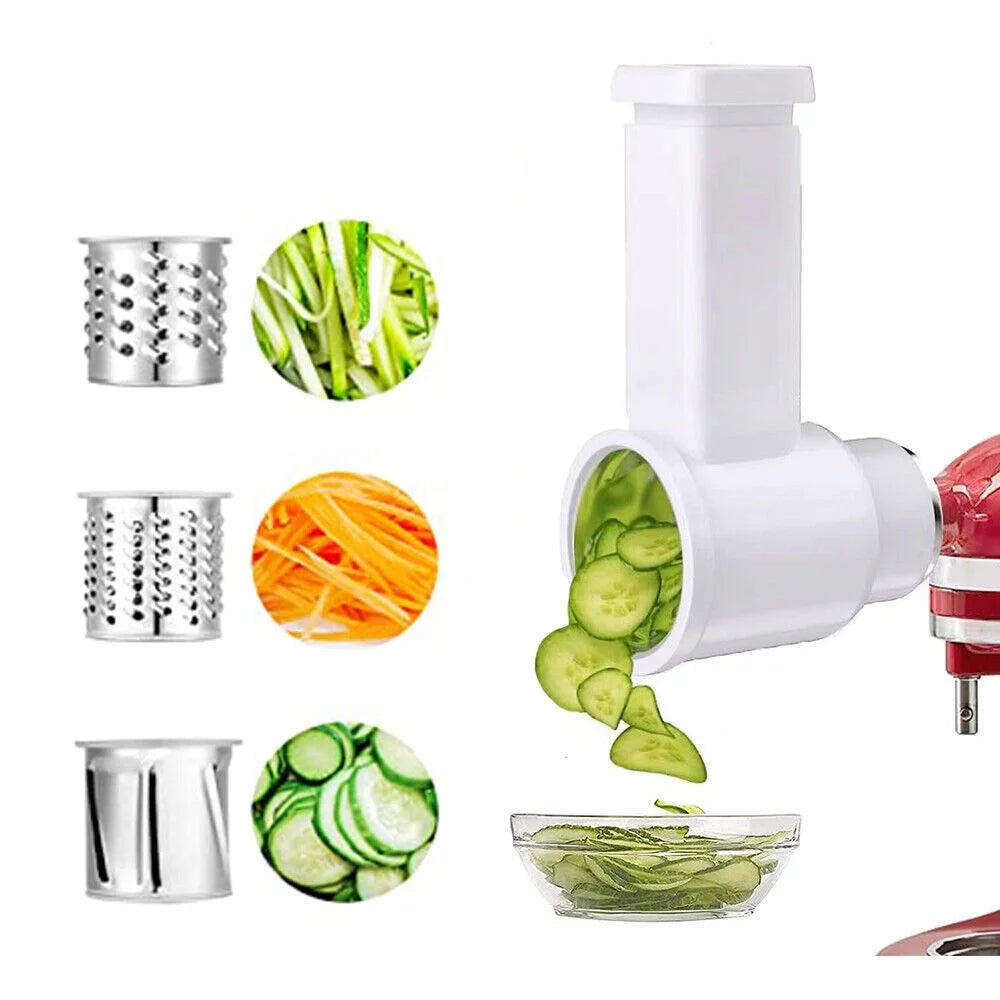Slicer Shredder Set 3 Vegetable Cutter Blades Aluminum Shaft C369