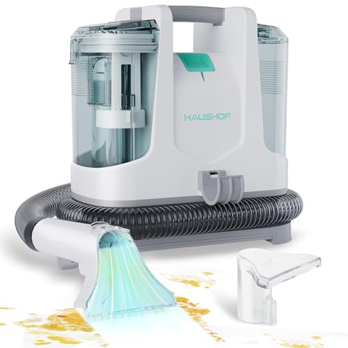 Portable Carpet Spot and Upholstery Cleaner, Lightweight Handheld Deep Cleaner Machine, White & Light Grey S8088