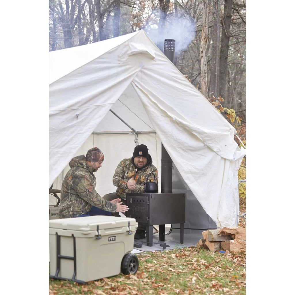 Large Outdoor Wood Burning Stove with Chimney Pipe Y97901