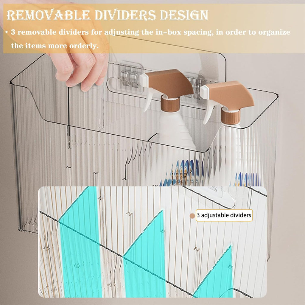 Clear Plastic Stackable Cabinet Door Organizer C30128