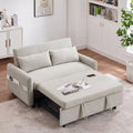Pull Out Sleep Sofa Couch with Adjustable Backrest, USB Port, 2 Pillows Y891361