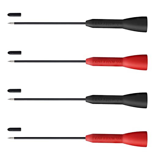 2 Pack 2mm Extended Needle Test Probes, 600V/10A Non-Destructive Multimeter Test Probe H4450