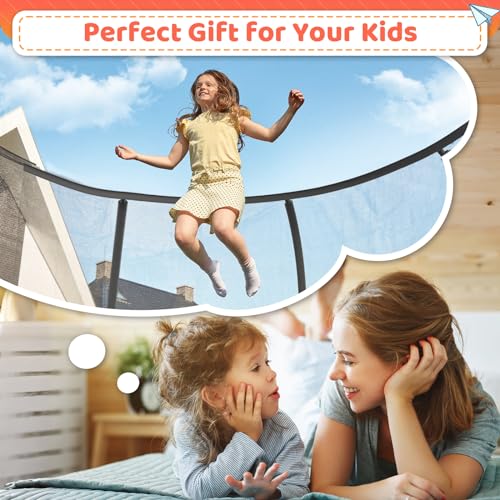 12FT 14FT 16FT Outdoor Trampoline with Ladder & Safety Net S646