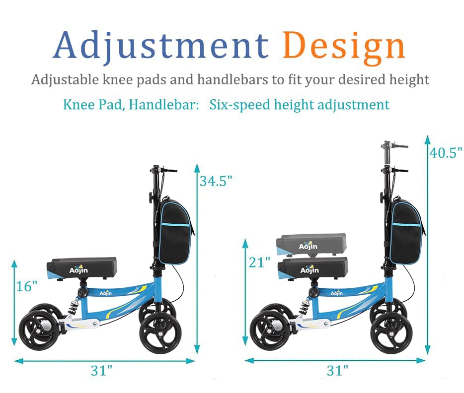 Blue Steerable Knee Scooter I913781
