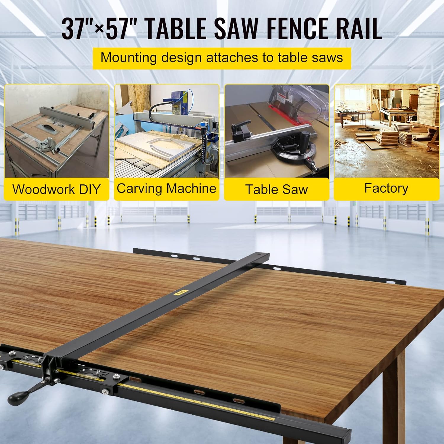 57×57 Table Saw Fence System with Front Guide Bar M141