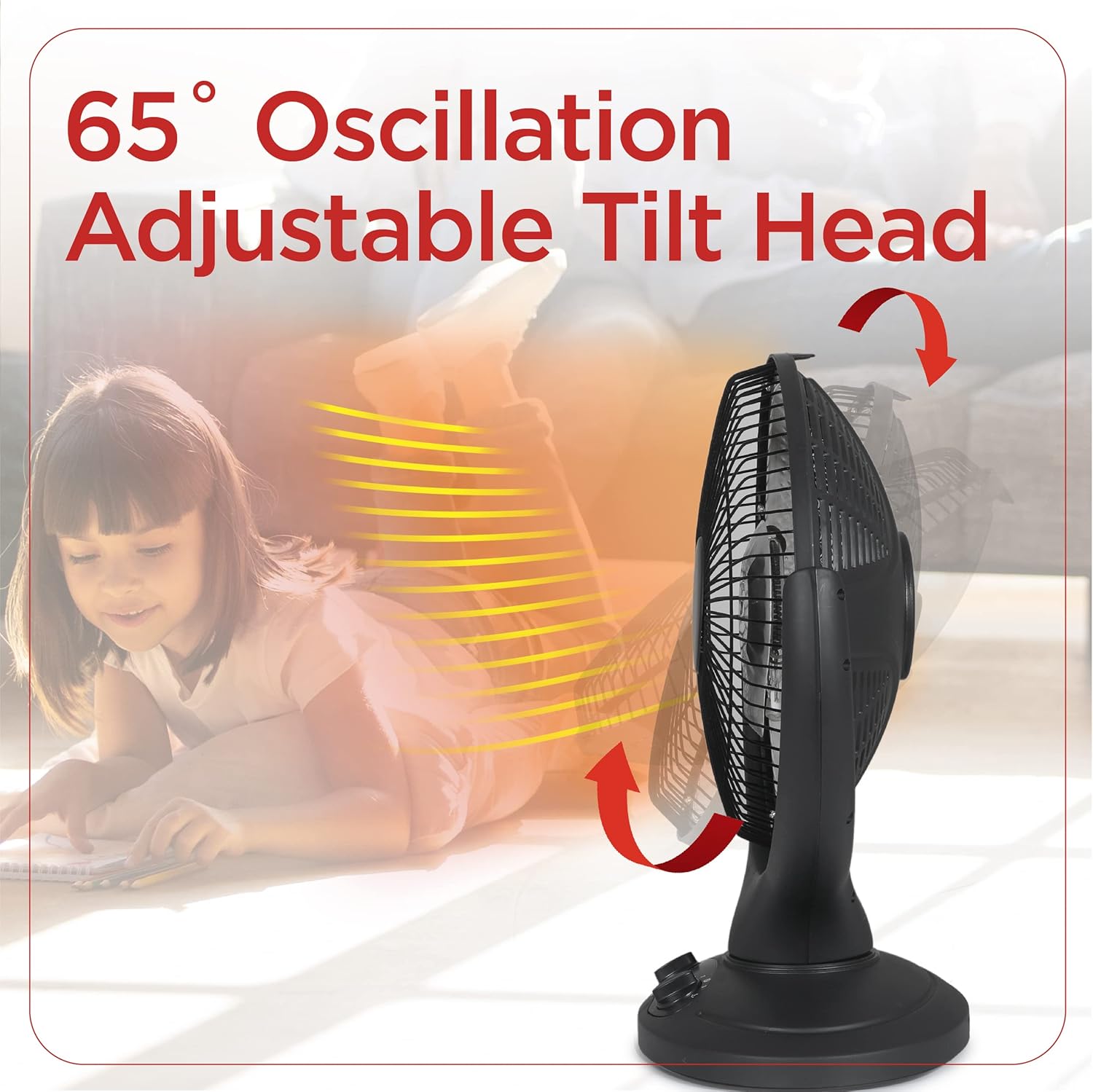 Portable Oscillating Space Heater with Timer O3364