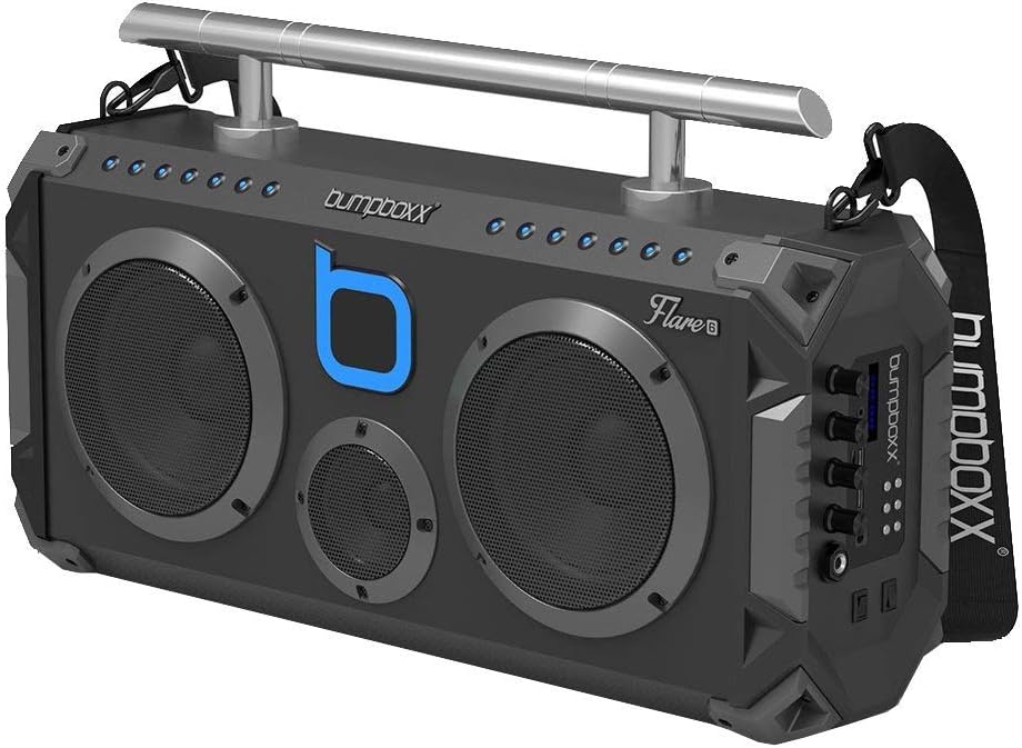 Black Graffiti Retro Bluetooth Boombox X9503
