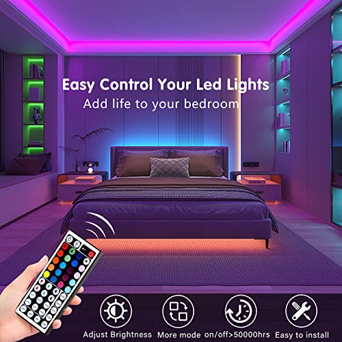 32.8ft RGB Bluetooth LED Strip Lights C8635