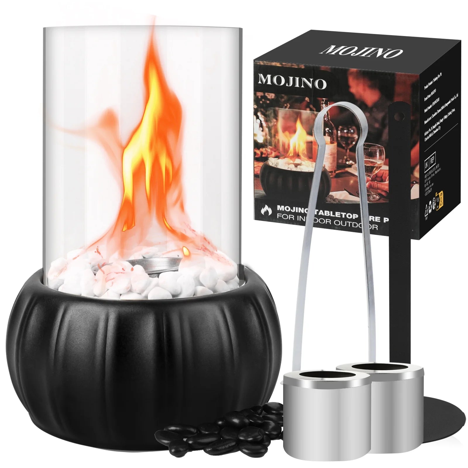 Tabletop Fire Pit with Combustion Chambers and Fire Killer K196709