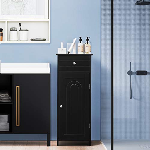 Black Large Bathroom Storage Cabinet R416801