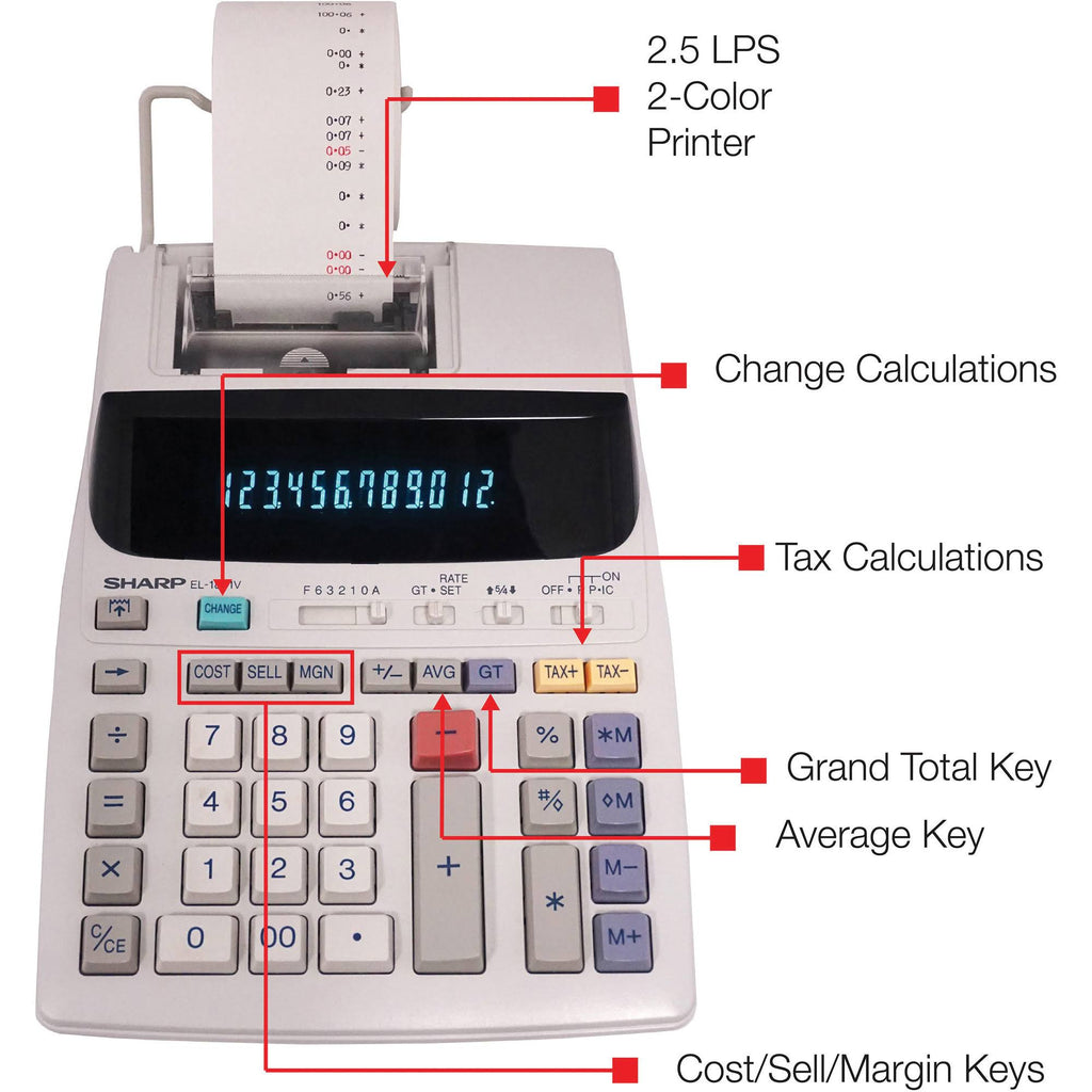 12 Digit Printing Calculator L37622