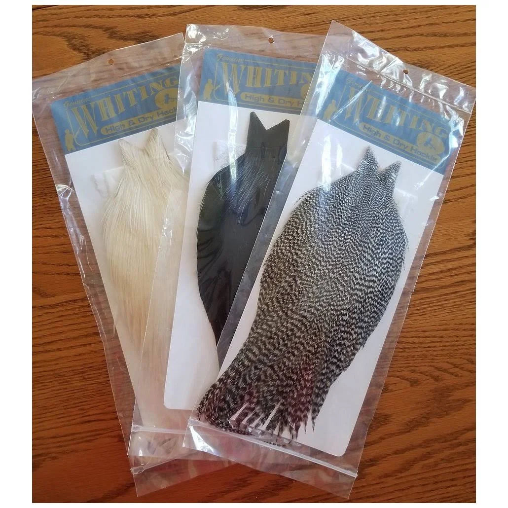 White Dry Hackle Cape D9302