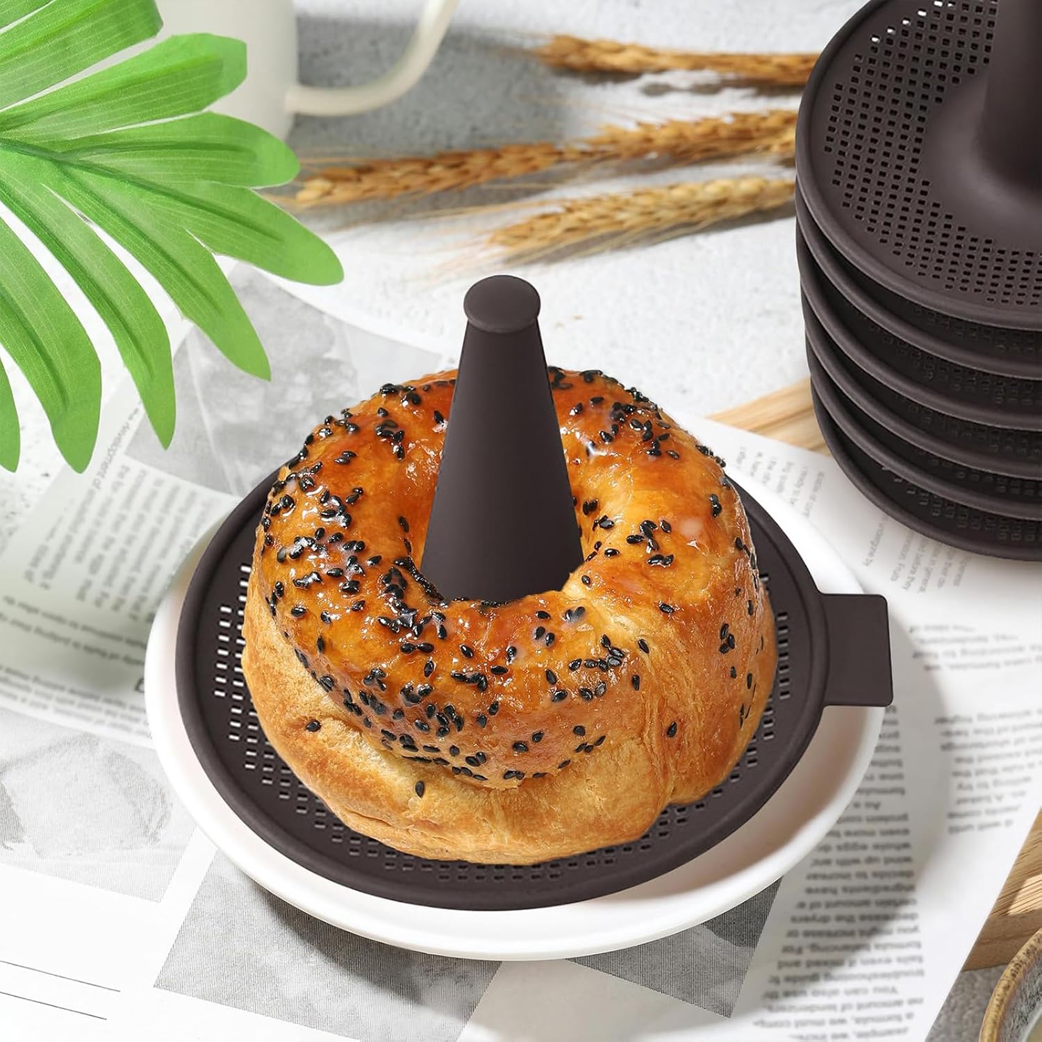 6 Pcs Silicone Donut Mold for Baking M314