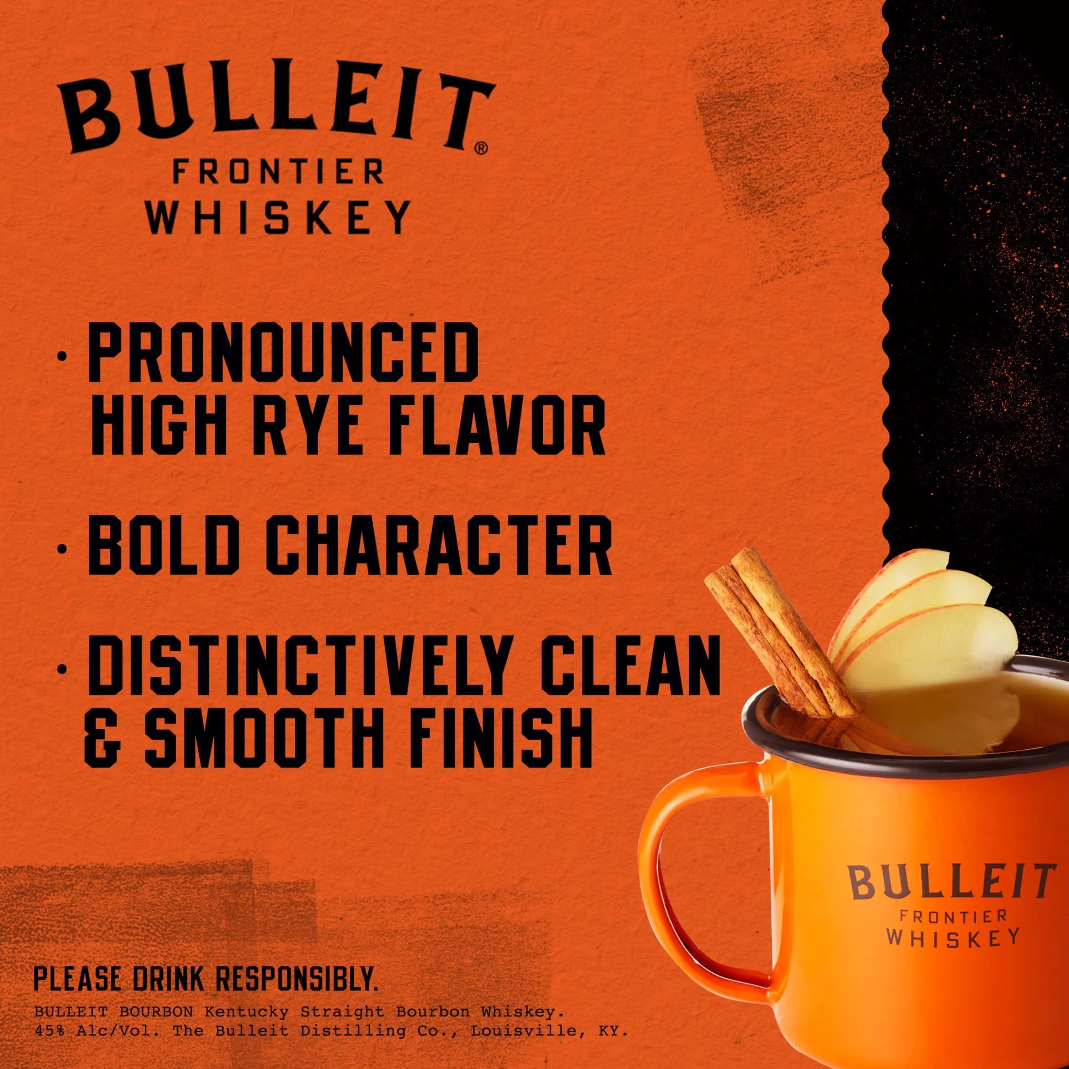 Bourbon Whiskey, 750 mL, 45% ABV U8633