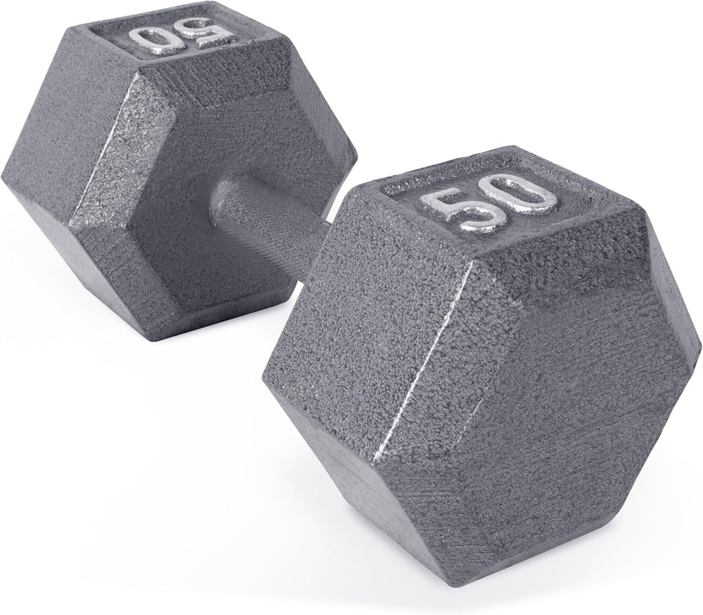 50 lb Cast Iron Hex Dumbbell Z647674