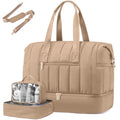 Travel Duffle Bag with Shoe Compartment, 42L Overnight Bag, 3Pcs Set S65297