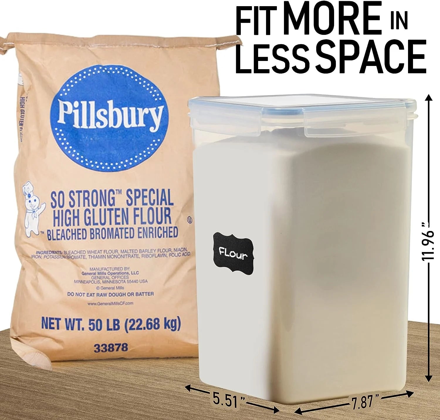 2PCS Extra Large Airtight Clear Plastic 8.5L Storage Containers with Lids K148936