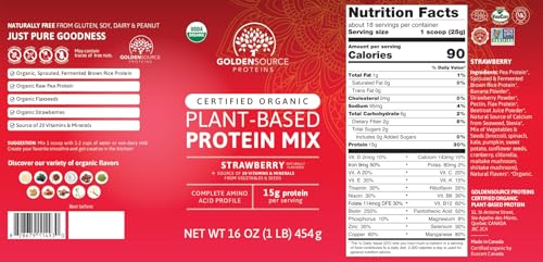 Plant Based Protein Powder with 22 Vitamins & Minerals, 15g of Protein U5230