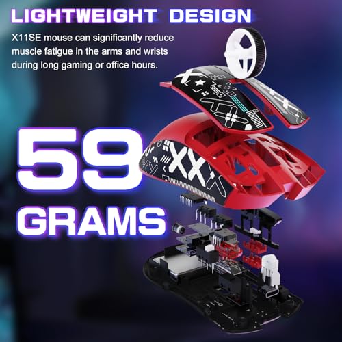 Berry Red Wireless Gaming Mouse W86243