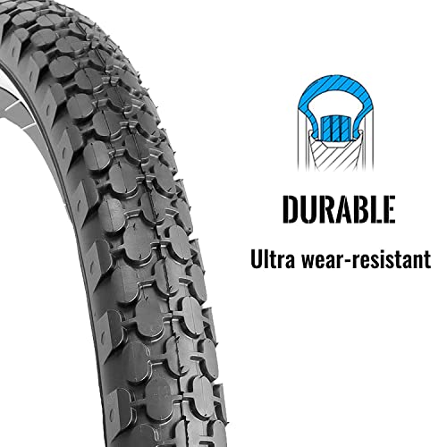 2 Pack 24/26x2.125 Inch Folding Replacement Bike Tire U80517