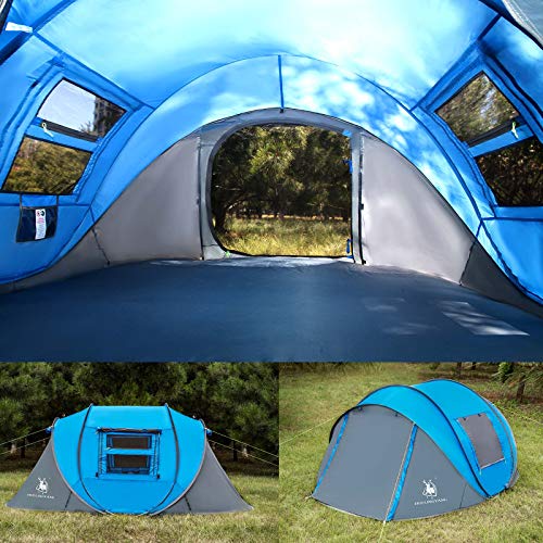 4 Person 9.5’X6.6’X52'' Waterproof Instant Tent Y364459