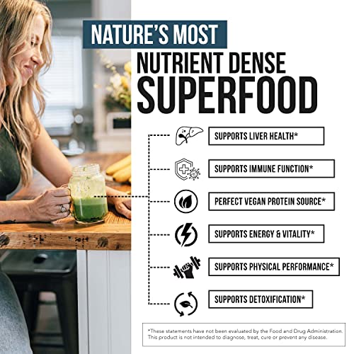 Organic Spirulina Powder, 75 Servings, 8 oz. P322