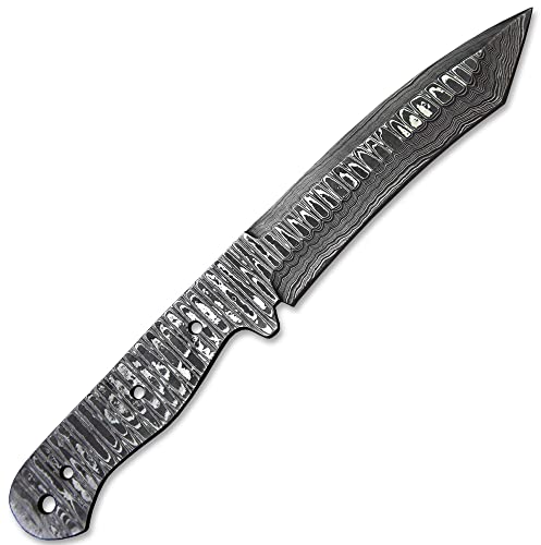 Damascus Steel Tanto Hunting Knife Blade Billet Z746
