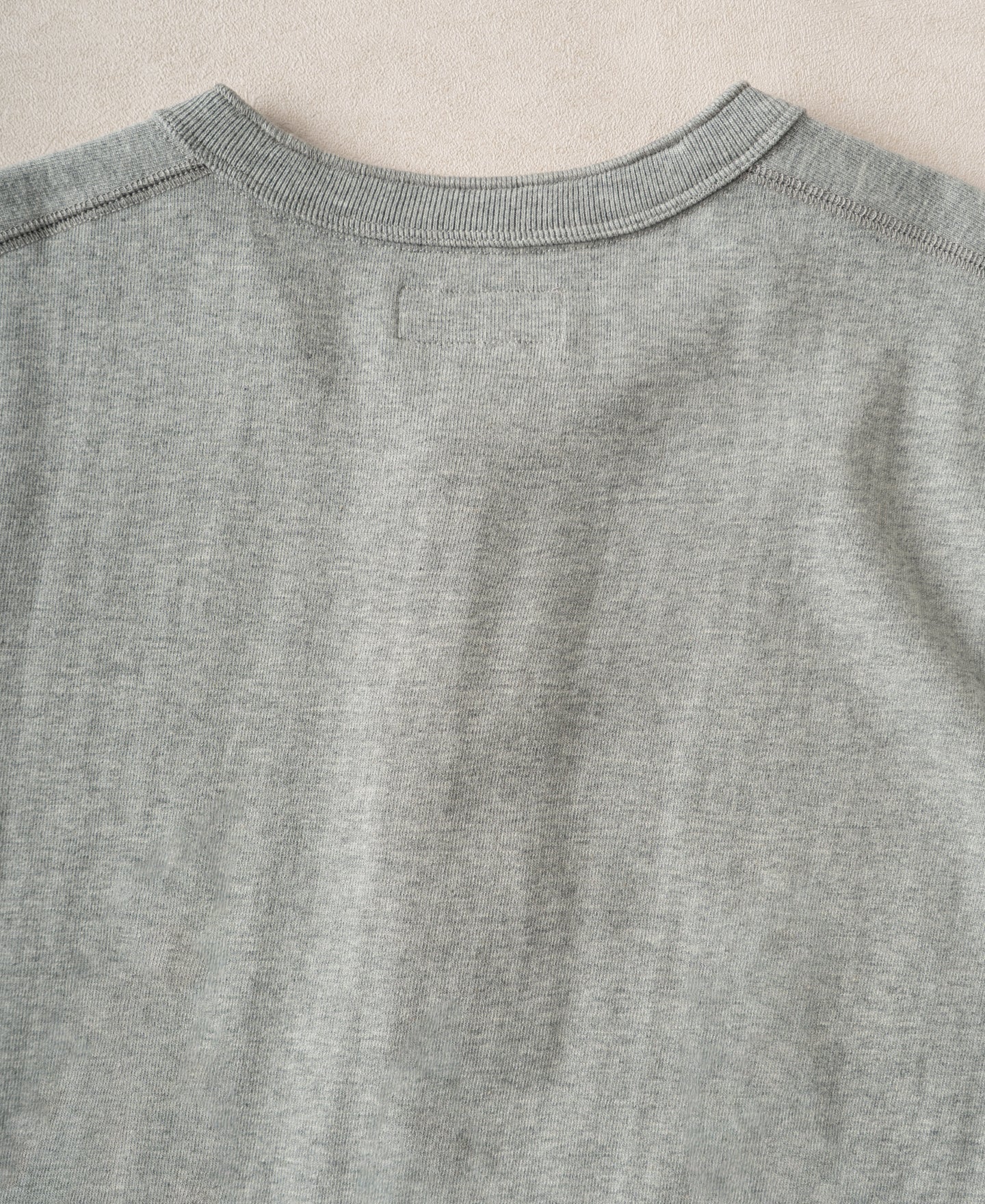 Heavyweight Cotton Tubular Short-Sleeve Henley Shirt