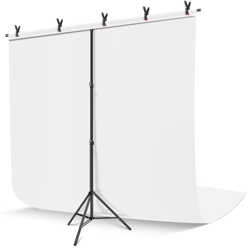 Green Screen Backdrop Kit 6.3 x 6.5 ft with Carrying Case and 5 Clips X704044