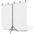 Green Screen Backdrop Kit 6.3 x 6.5 ft with Carrying Case and 5 Clips X704044